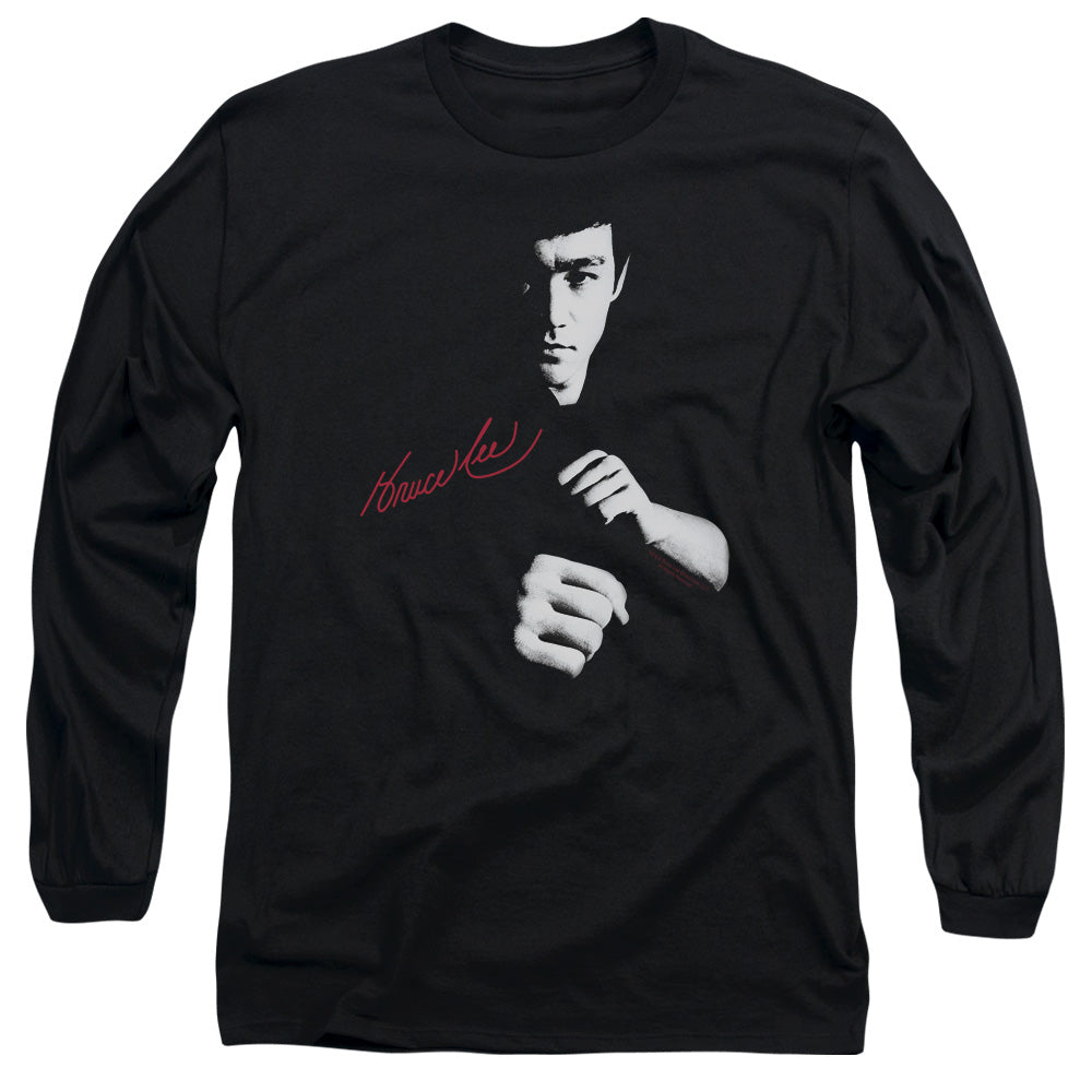 Bruce Lee/the Dragon Awaits - L/s Adult 18/1 - Black