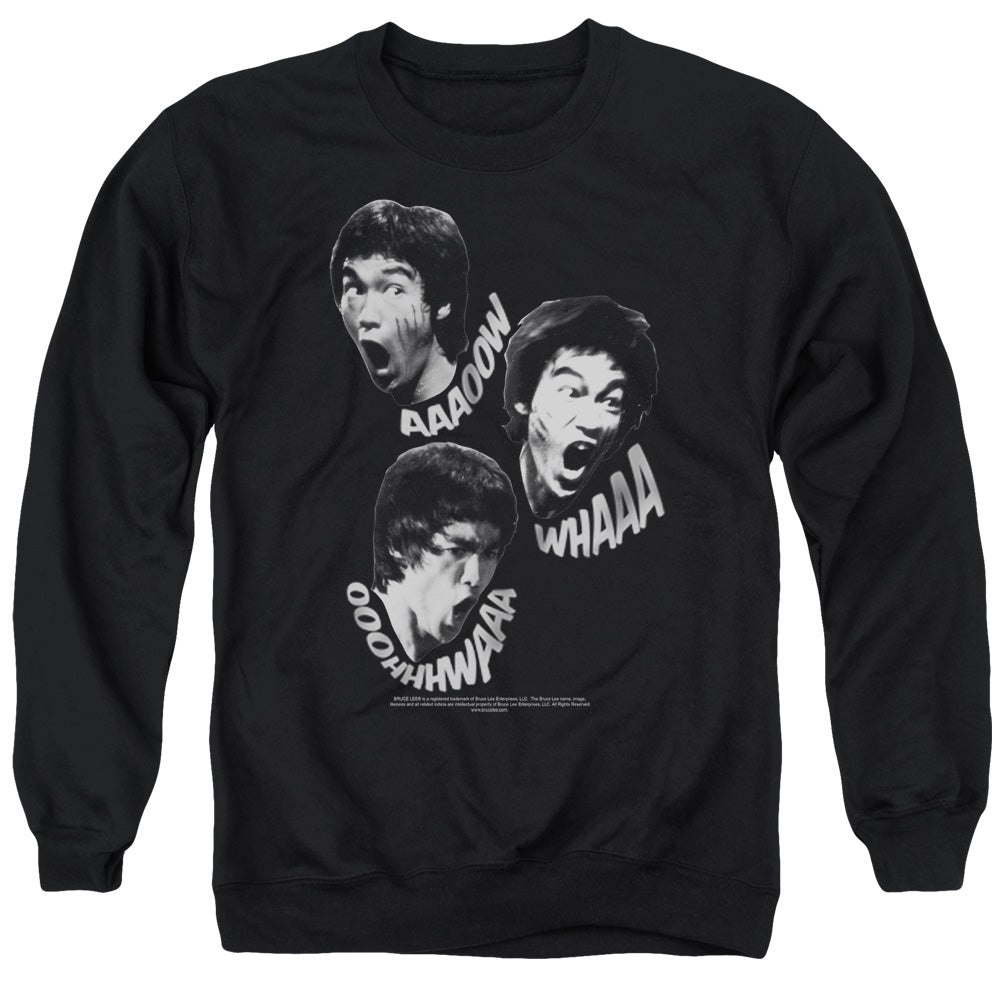 Bruce Lee/sounds Of The Dragon - Adult Crewneck Sweatshirt - Black