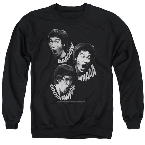 Bruce Lee/sounds Of The Dragon - Adult Crewneck Sweatshirt - Black
