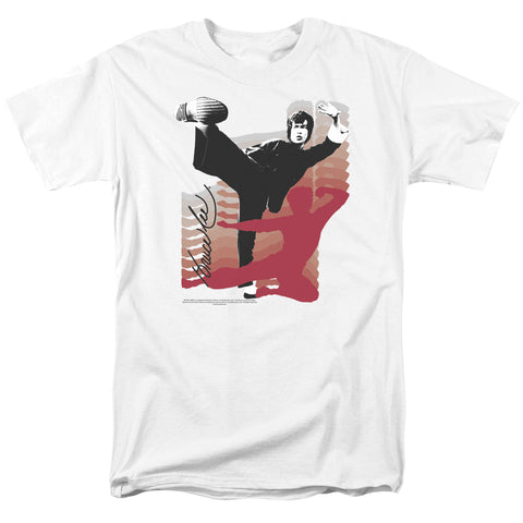 Bruce Lee/kick It - S/s Adult 18/1 - White