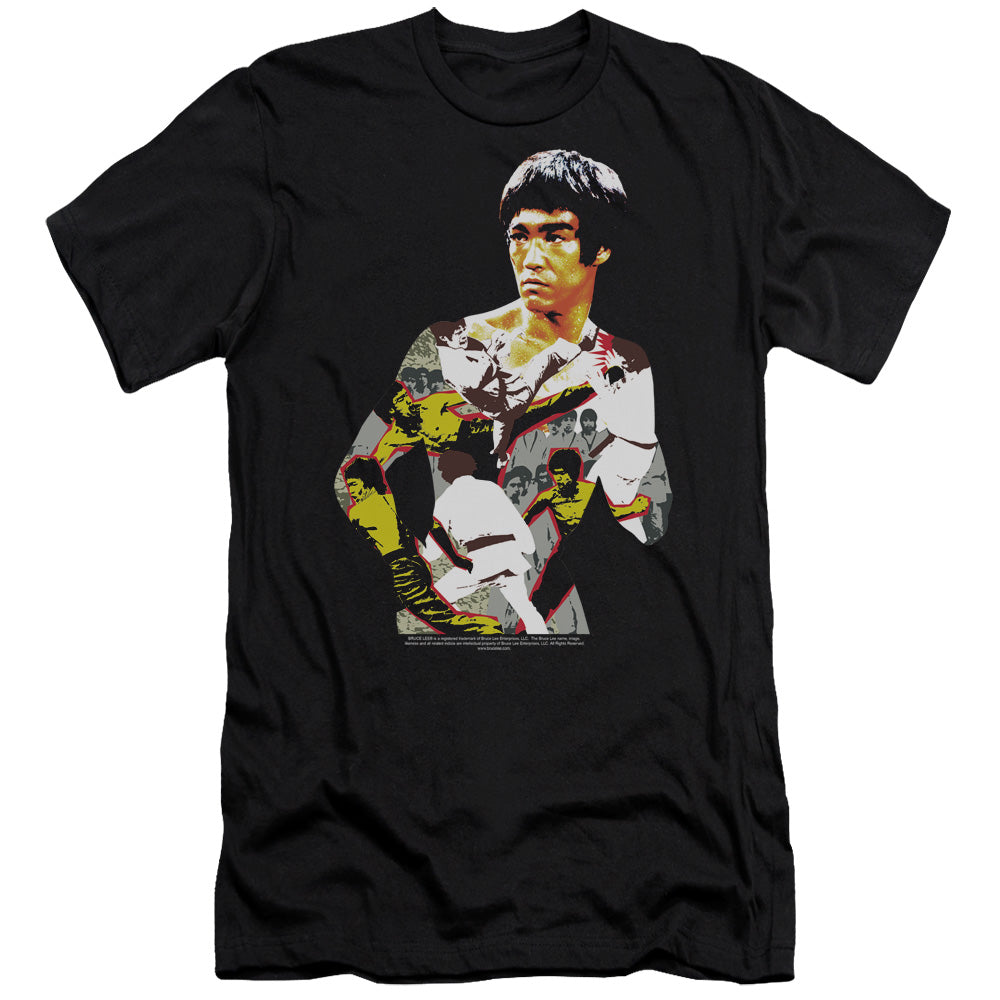 Bruce Lee/body Of Action - S/s Adult 30/1 - Black