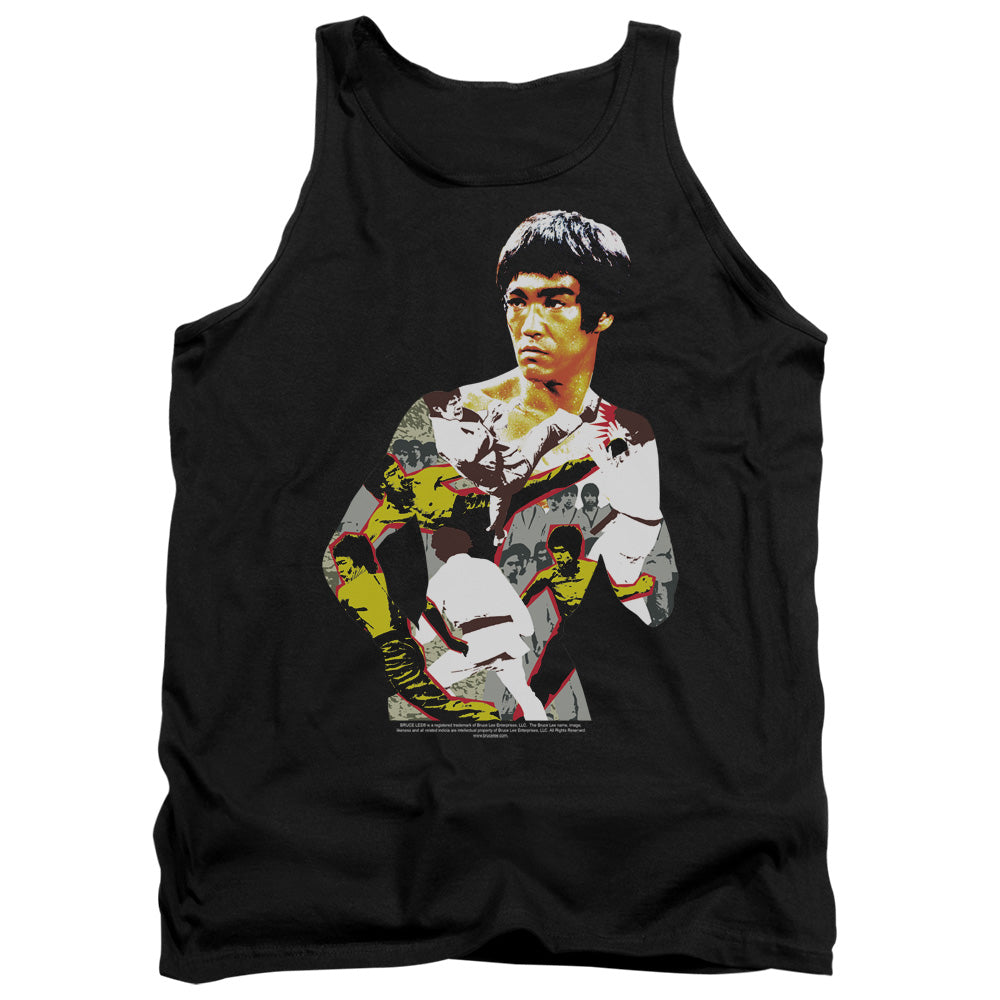Bruce Lee/body Of Action - Adult Tank - Black