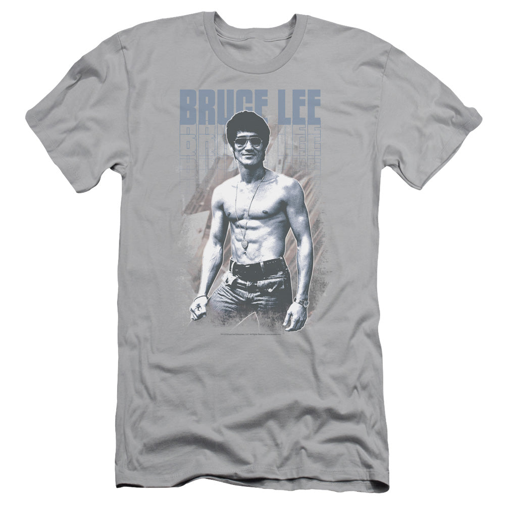 Bruce Lee/blue Jean Lee - S/s Adult 30/1 - Silver