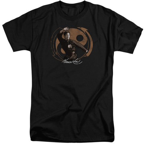 Bruce Lee/jeet Kun Do Pose-s/s Adult Tall-black