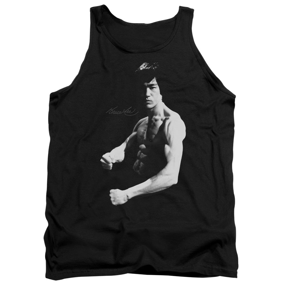 Bruce Lee/stance - Adult Tank - Black