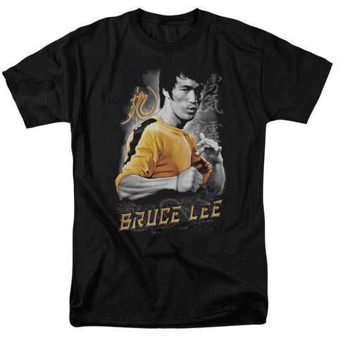 Bruce Lee/yellow Dragon - S/s Adult 18/1 - Black