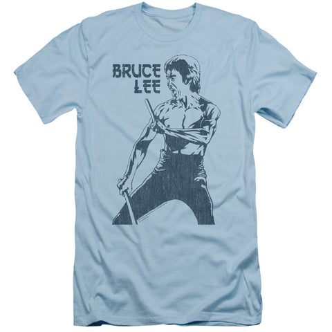 Bruce Lee/fighter-s/s Adult 30/1-light Blue