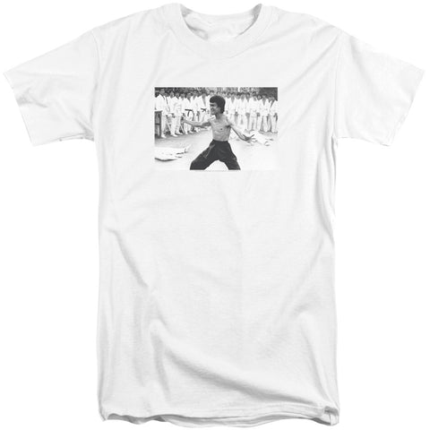 Bruce Lee/triumphant-s/s Adult Tall-white