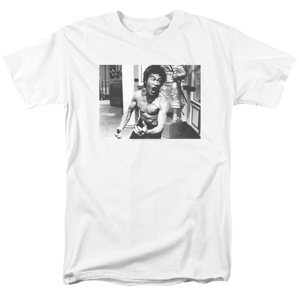 Bruce Lee/full Of Fury - S/s Adult 18/1 - White