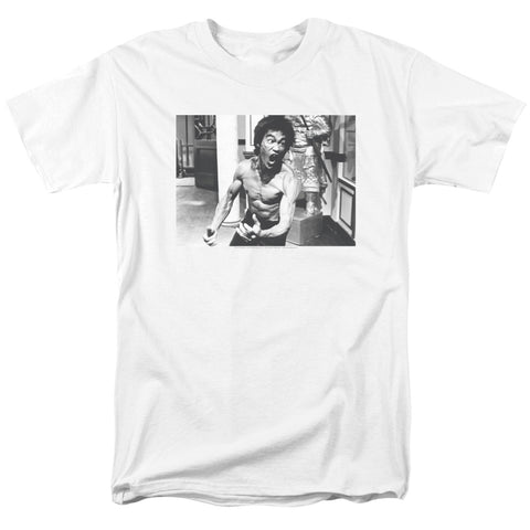 Bruce Lee/full Of Fury - S/s Adult 18/1 - White