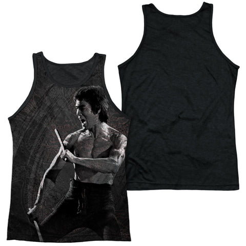 Adult 100% Poly Tank Top Black Back