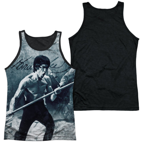 Adult 100% Poly Tank Top Black Back