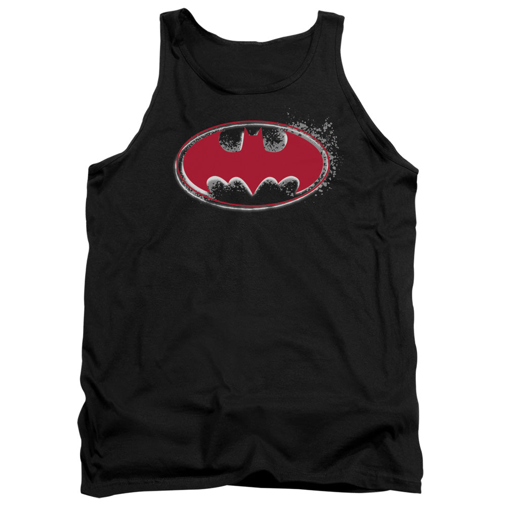 Batman/hardcore Noir Bat Logo - Adult Tank - Black