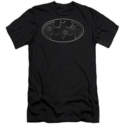 Batman/glass Hole Logo-s/s Adult 30/1-black