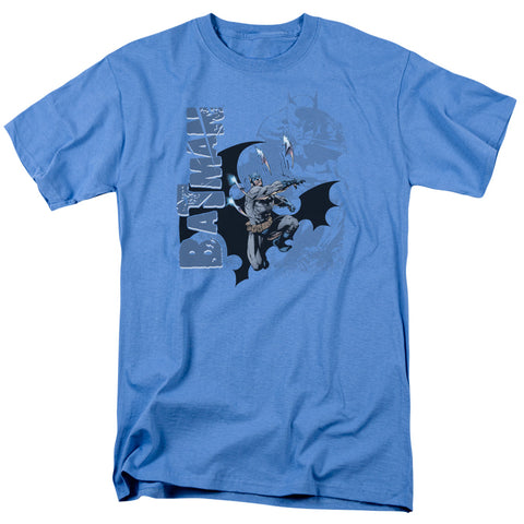 Batman/throwing Blades - S/s Adult 18/1 - Carolina Blue