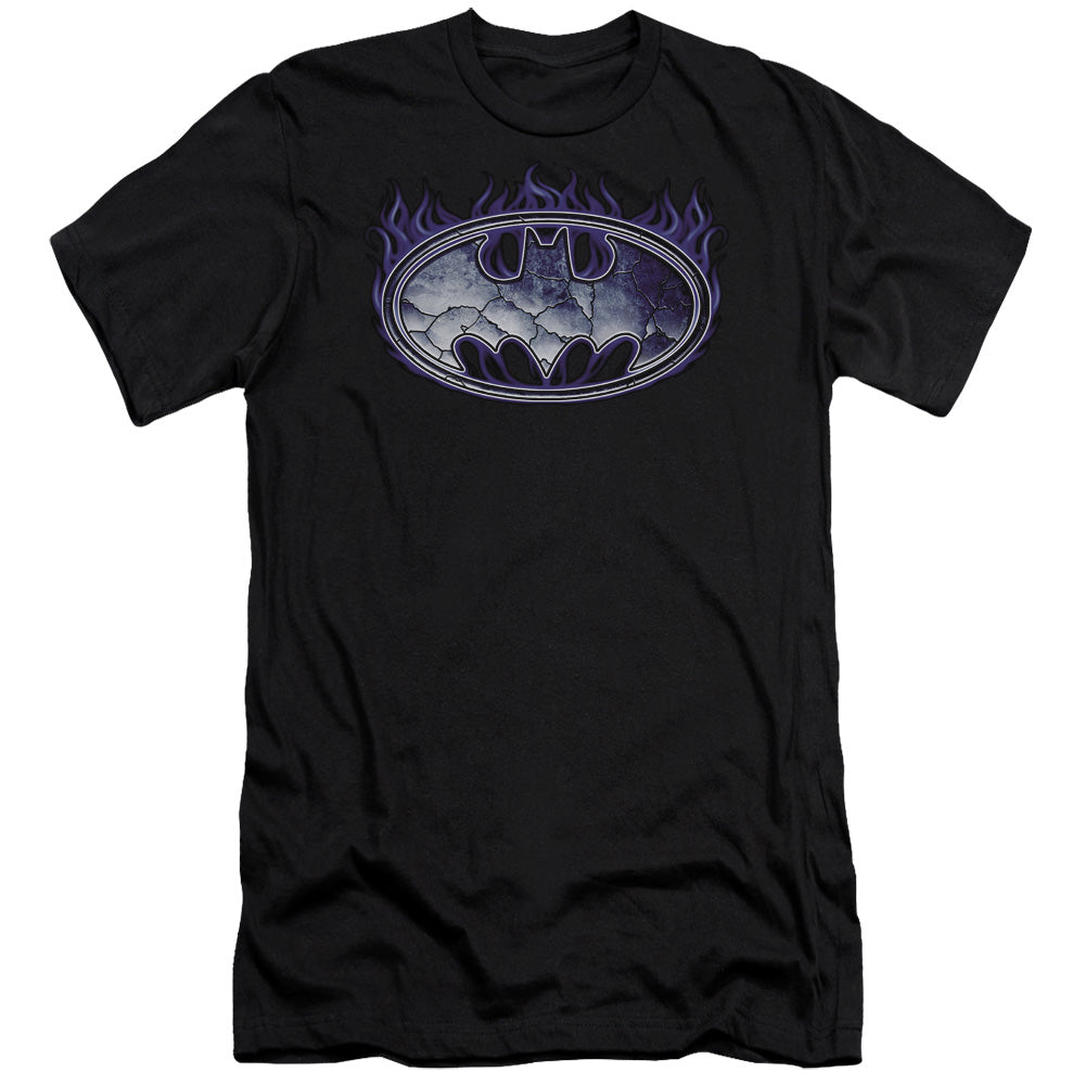 Batman/cracked Shield-premuim Canvas Adult Slim Fit 30/1-black