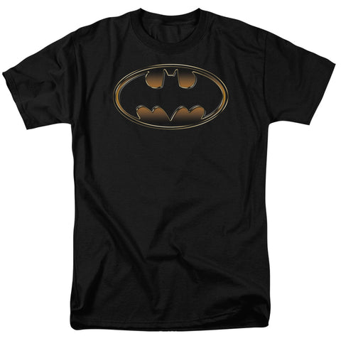 Batman/black & Gold Embossed-s/s Adult 18/1-black