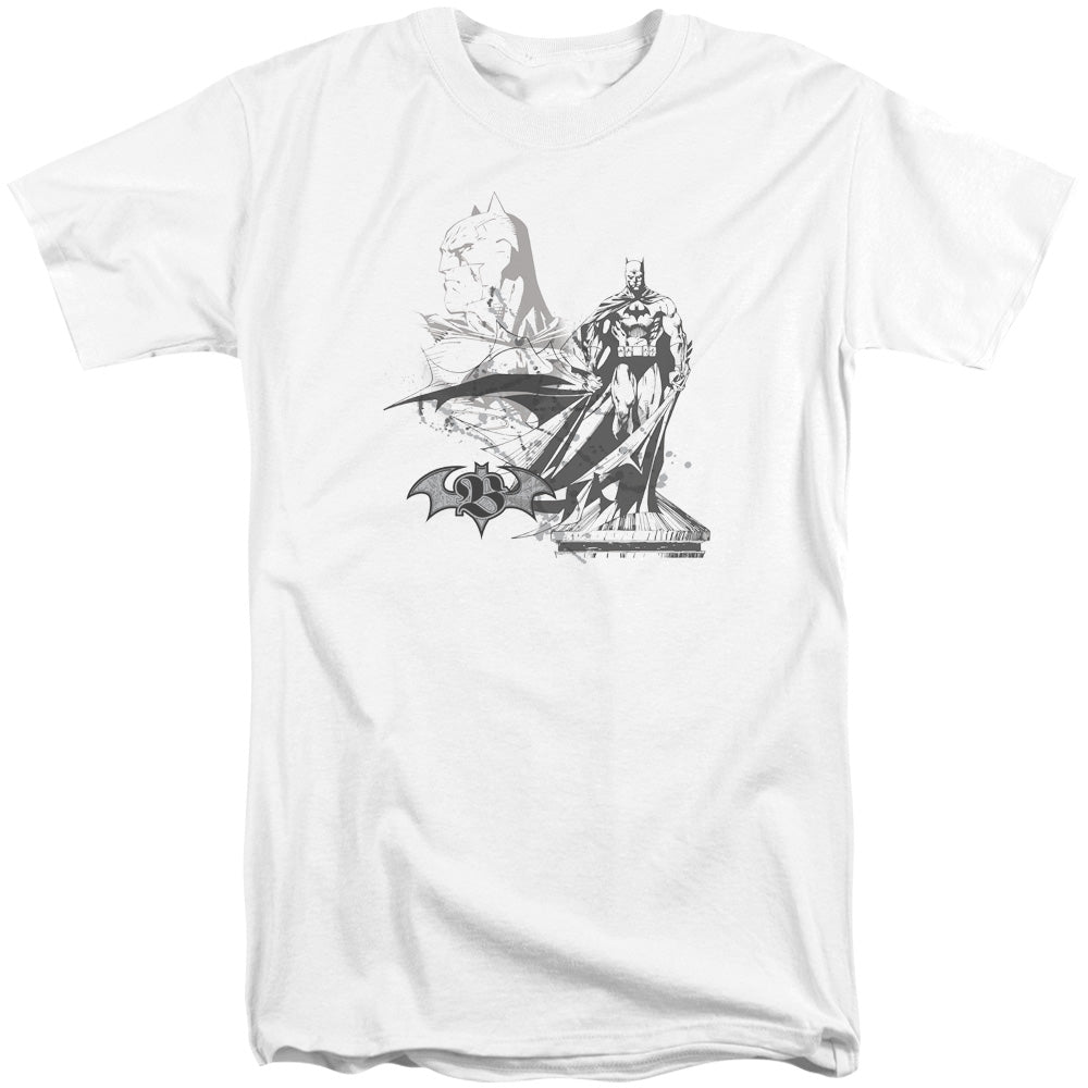 Batman/overseer-s/s Adult Tall-white