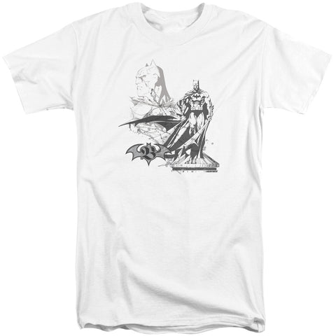 Batman/overseer-s/s Adult Tall-white