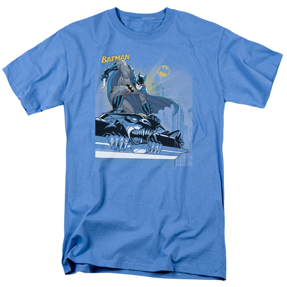 Batman/two Gotham Gargoyles-s/s Adult 18/1-carolina Blue