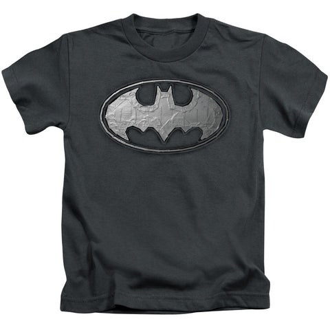 Batman/duct Tape Logo - S/s Juvenile 18/1 - Charcoal