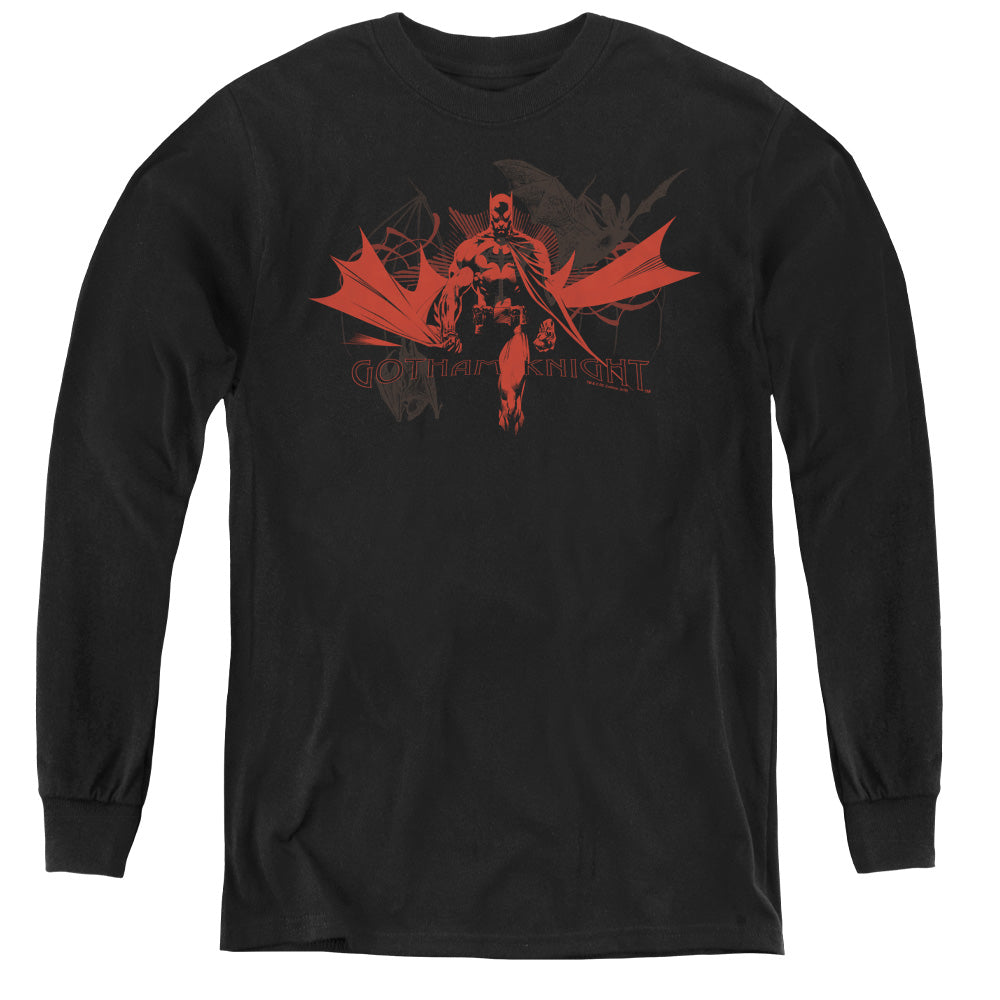 Batman/gotham Knight - Youth Long Sleeve Tee - Black