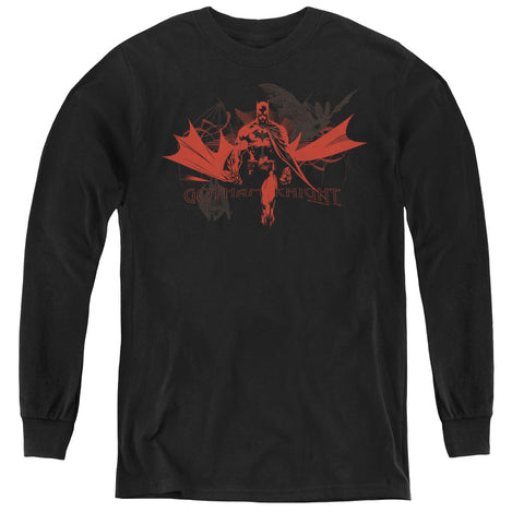 Batman/gotham Knight - Youth Long Sleeve Tee - Black