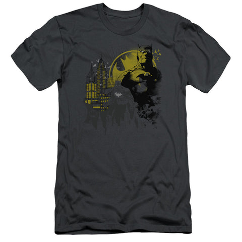 Batman/the Dark City - S/s Adult 30/1 - Charcoal