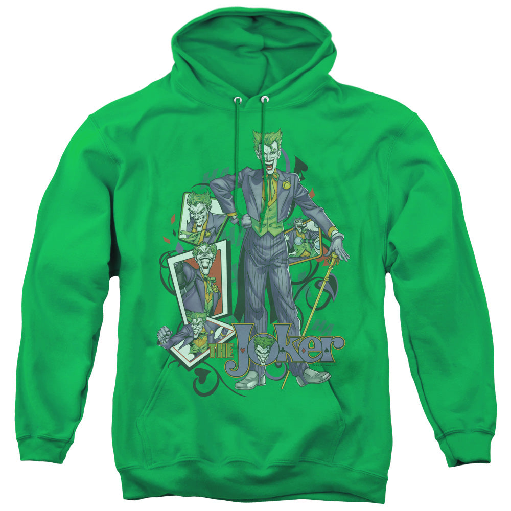 Batman/wild Cards - Adult Pull-over Hoodie - Kelly Green