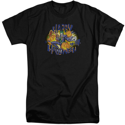 Batman/ha Ha Halloween-s/s Adult Tall-black