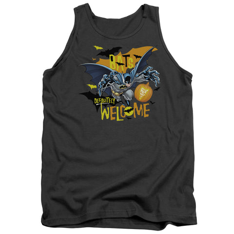 Batman/bats Welcome - Adult Tank - Charcoal