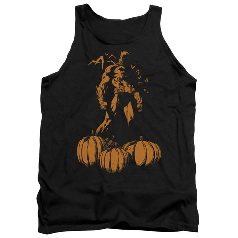 Batman/a Bat Among Pumpkins - Adult Tank - Black