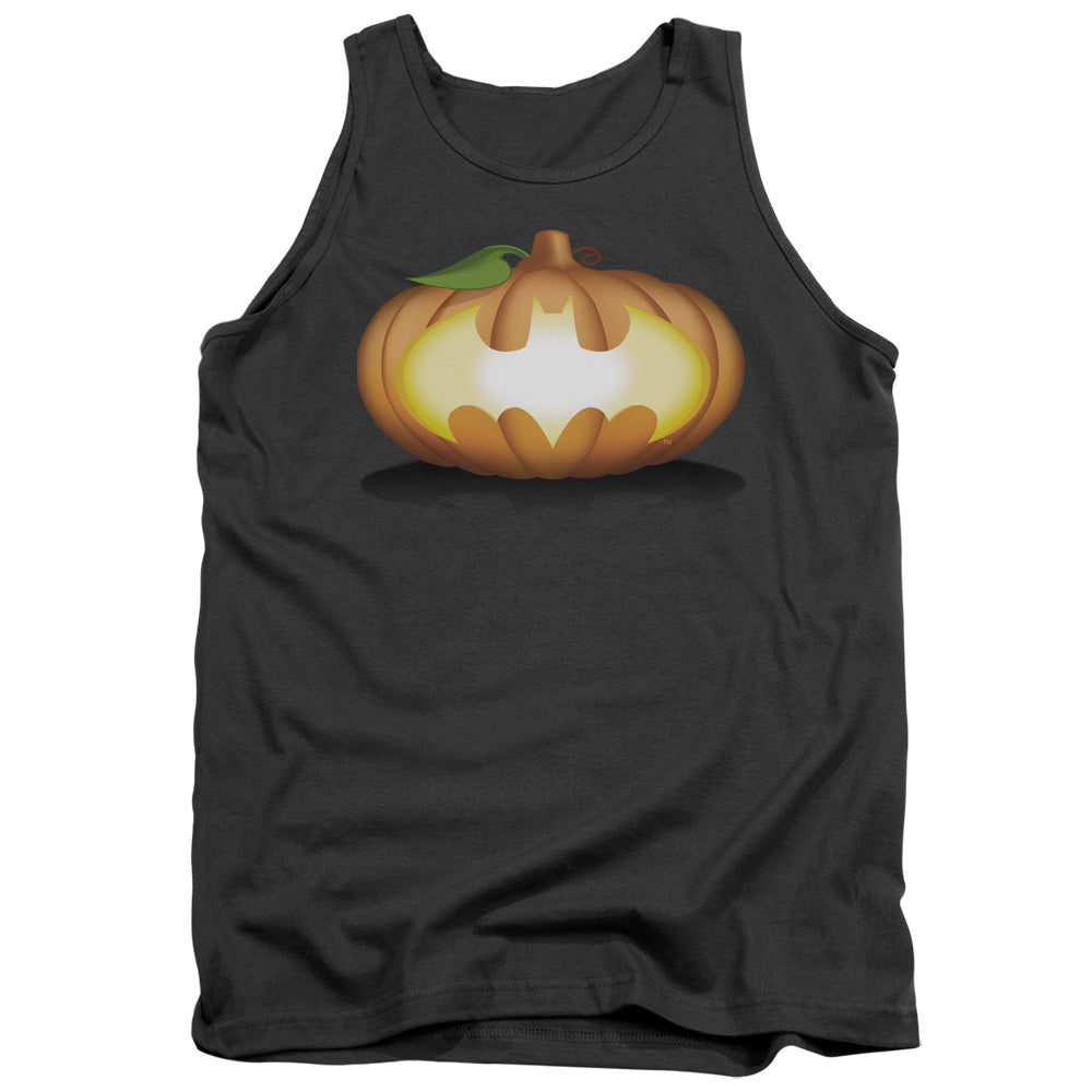 Batman/bat Pumpkin Logo - Adult Tank - Charcoal