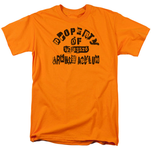 Batman/property Of Arkham - S/s Adult 18/1 - Orange