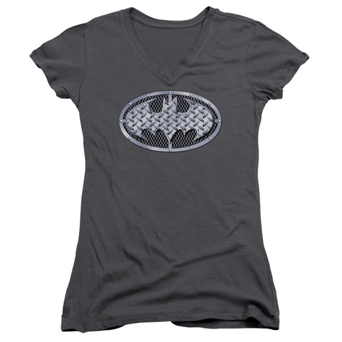 Juniors Sheer Cap Sleeve V-Neck