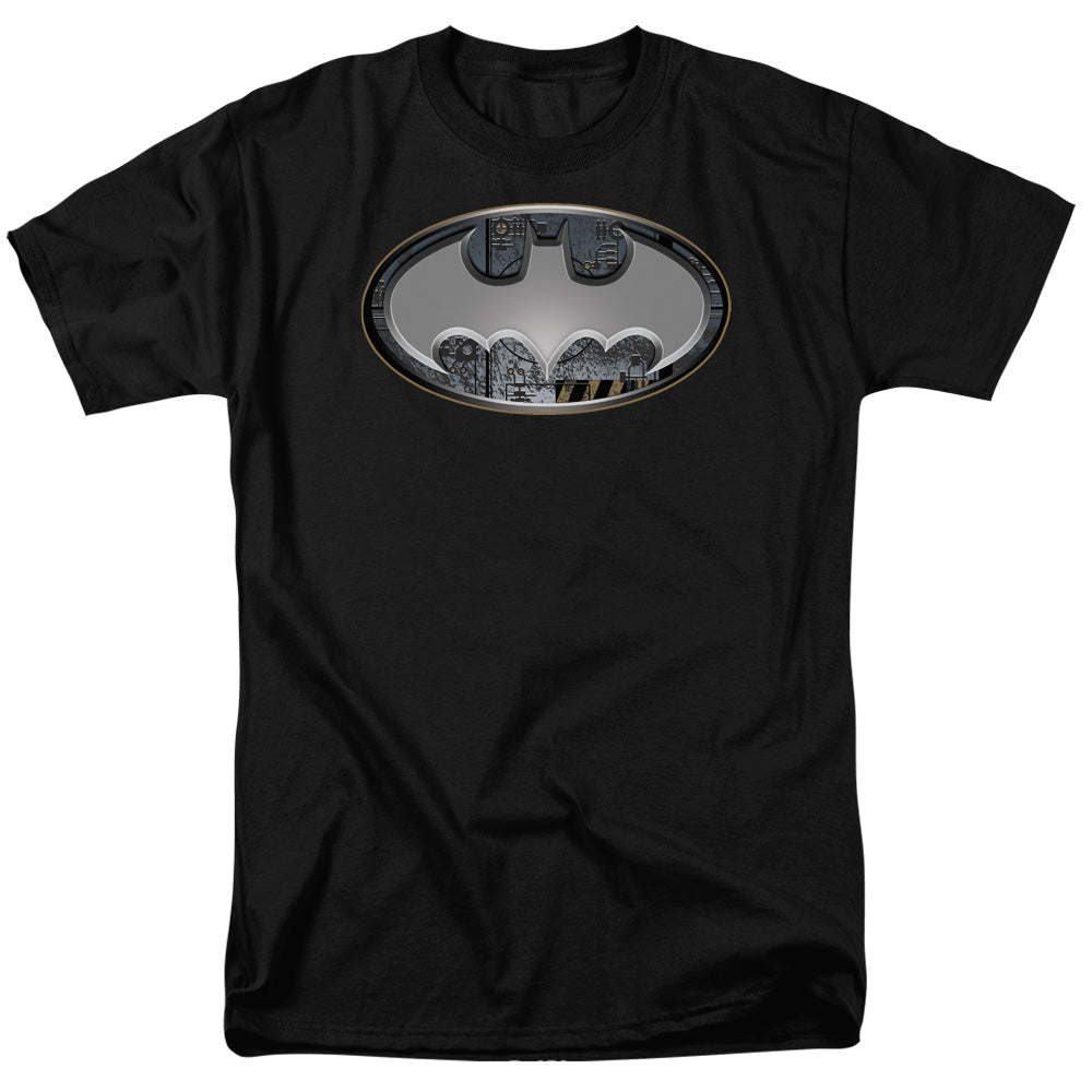 Batman/steel Wall Shield - S/s Adult 18/1 - Black