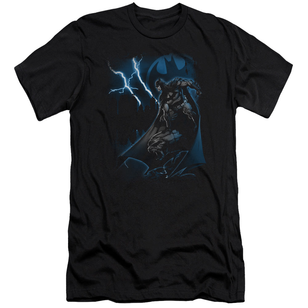Batman/lightning Strikes - S/s Adult 30/1 - Black