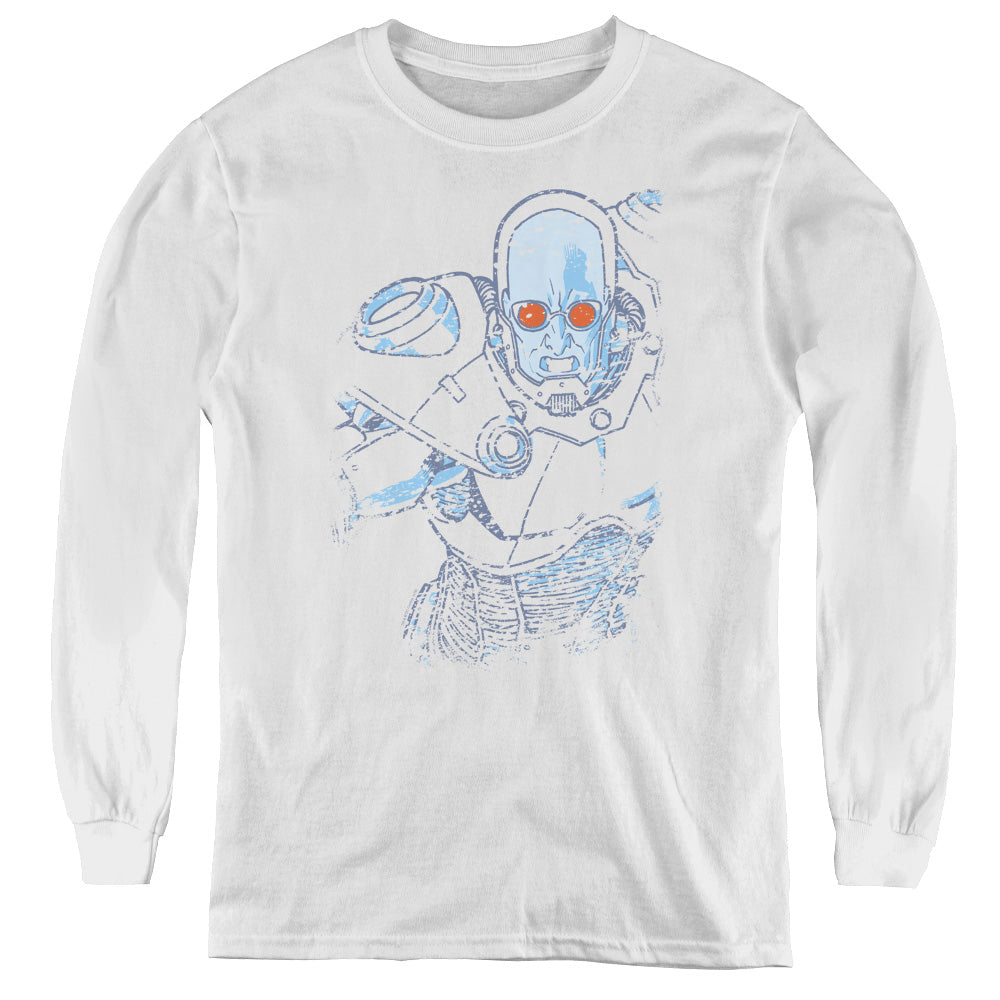 Batman/snowblind Freeze - Youth Long Sleeve Tee - White