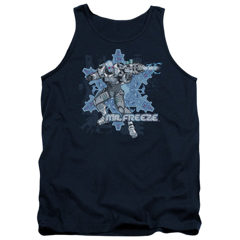 Batman/mr Freeze - Adult Tank - Navy
