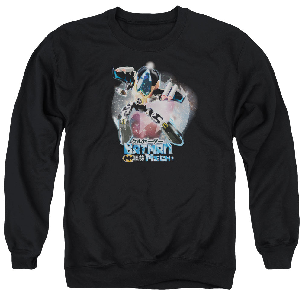 Batman/batman Mech - Adult Crewneck Sweatshirt - Black