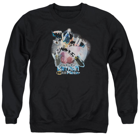 Batman/batman Mech - Adult Crewneck Sweatshirt - Black