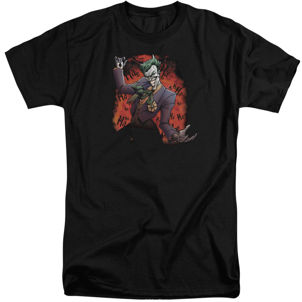 Batman/jokers Ave-s/s Adult Tall-black