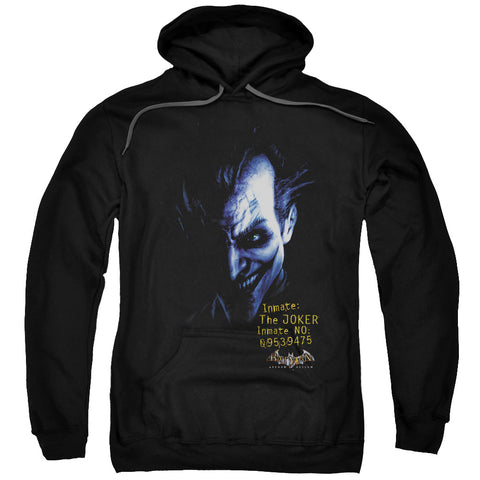 Batman Aa/arkham Joker-adult Pull-over Hoodie-black
