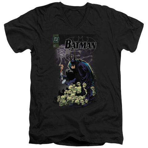 Batman/cover #516 - S/s Adult V-neck - Black