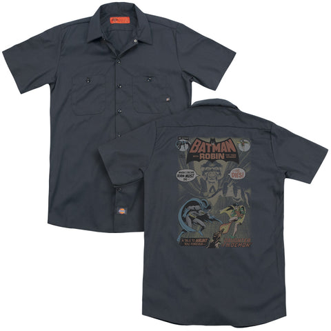 Batman/#232 Cover (back Print) - Adult Work Shirt - Charcoal