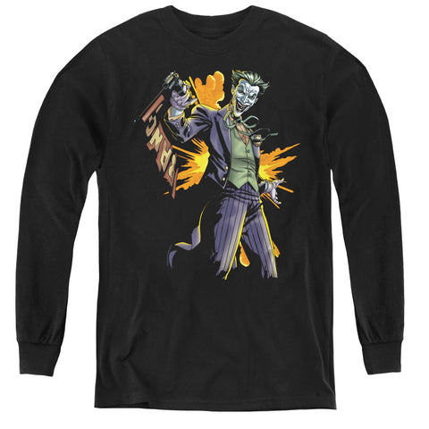 Batman/joker Bang - Youth Long Sleeve Tee - Black