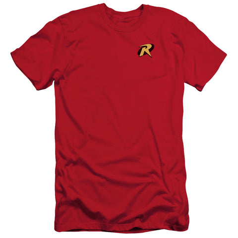 Batman/robin Logo - S/s Adult 30/1 - Red