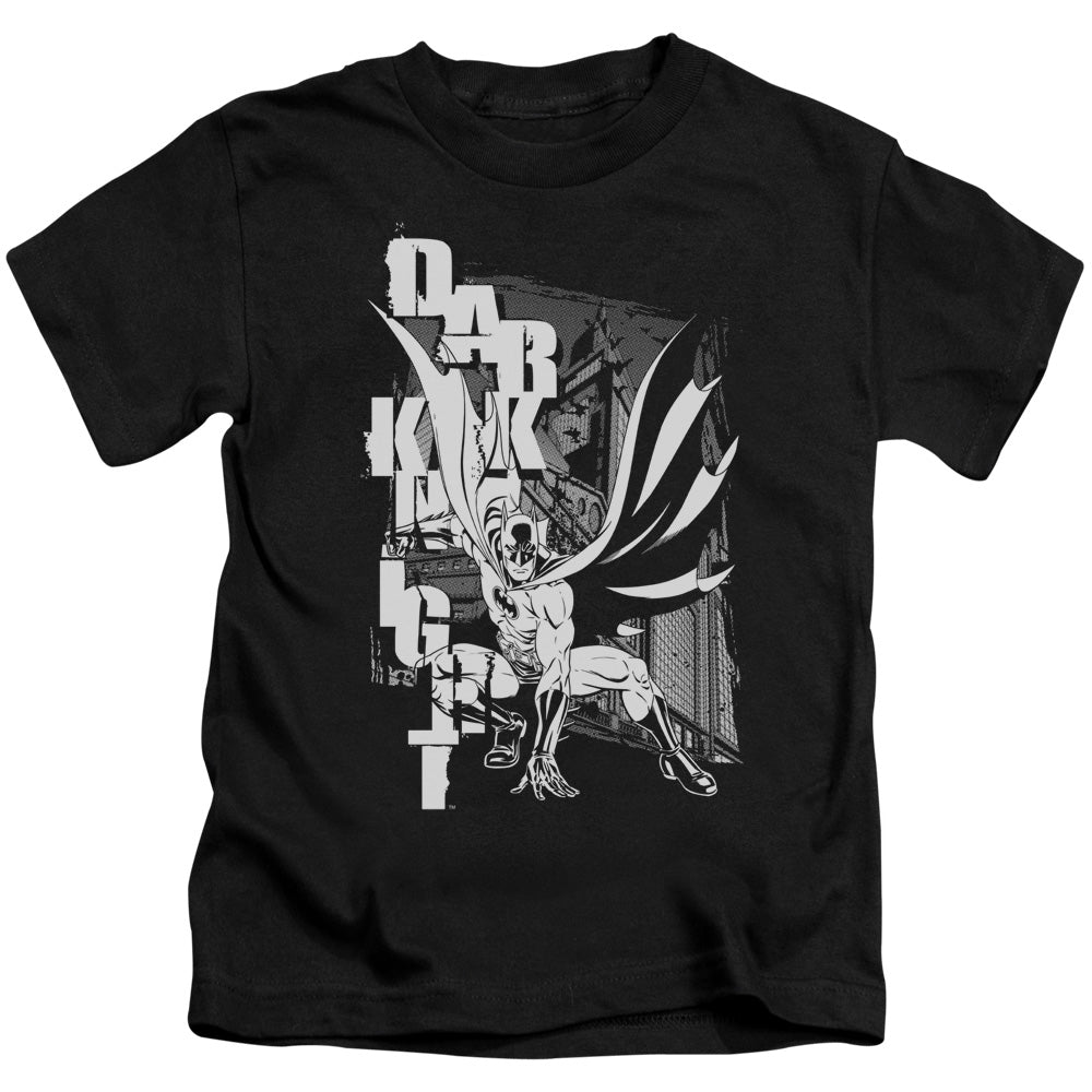 Batman/vertical Letters - S/s Juvenile 18/1 - Black