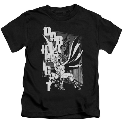 Batman/vertical Letters - S/s Juvenile 18/1 - Black