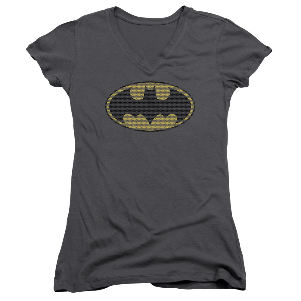 Juniors Sheer Cap Sleeve V-Neck